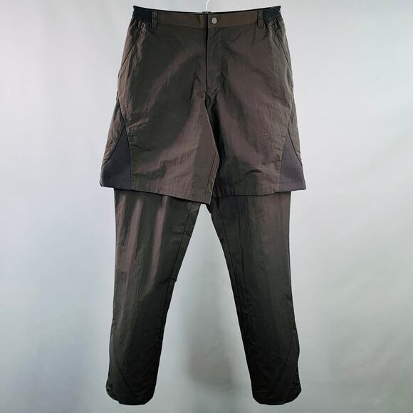 HELIOT EMIL x PUMA Size M Black Nylon Layered Zip Fly Casual Pants - Picture 1 of 7